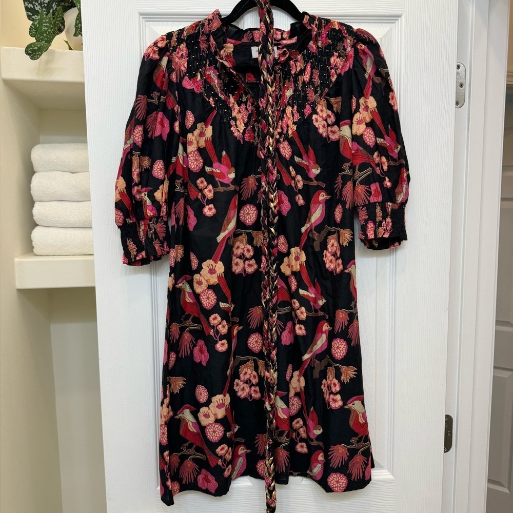 Olivia James the Label Emma Dress Vintage Bird Size M